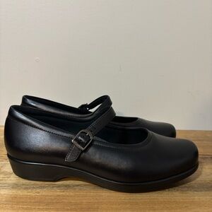SAS Tripad Maria Black Leather Mary Jane Buckle Comfort Shoes | Womens Sz 11WW